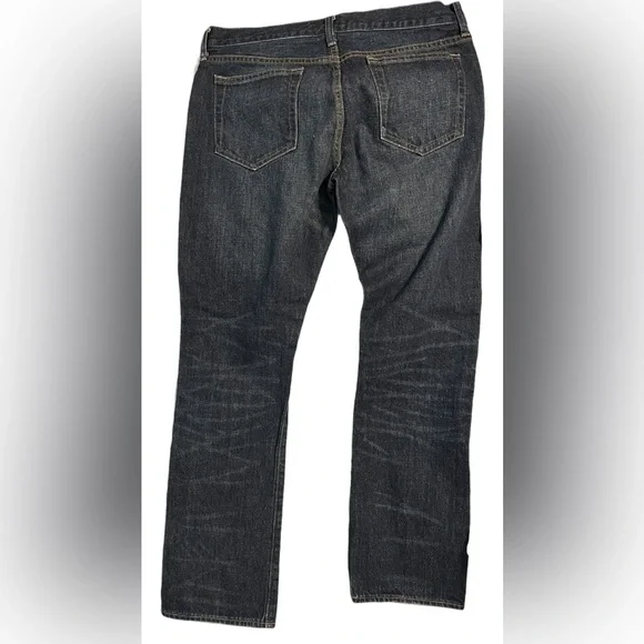 J.Crew Men’s 484 Blue Dark Wash Denim Jeans - Picture 2 of 5